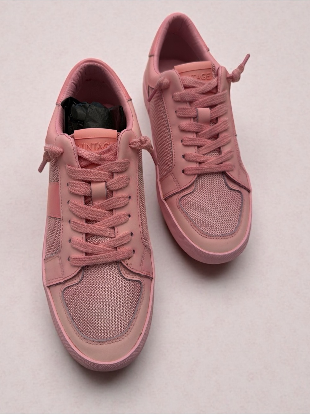 Vintage Havana Bond Dip Dye PinkWomen's Leather and Mesh Sneakers